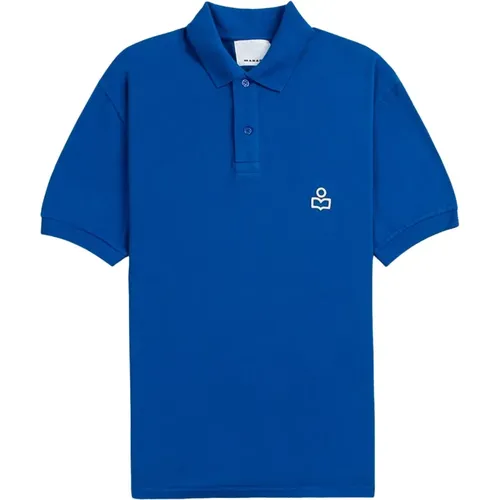 Blaues Anafiko Polo Shirt , Herren, Größe: XL - Isabel marant - Modalova