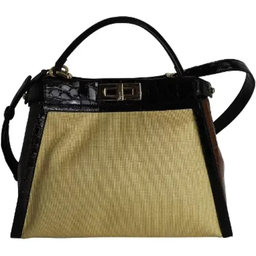 Pre-owned Cotton handbags , female, Sizes: ONE SIZE - Fendi Vintage - Modalova