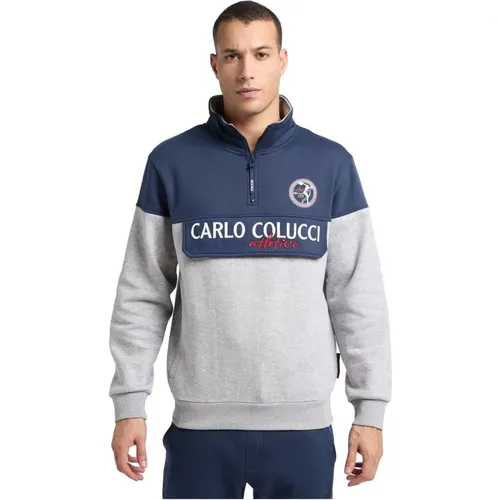 Atletico Troyer Sweatshirt , male, Sizes: XL, M, 3XL, 2XL, L - carlo colucci - Modalova