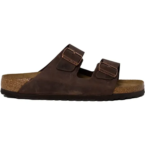 Habana Oiled Leather Sandal , male, Sizes: 9 UK, 7 UK, 4 UK, 11 UK, 6 UK, 5 UK - Birkenstock - Modalova