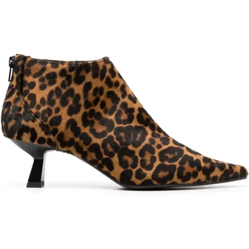 Leopard Print Ankle Boots , female, Sizes: 5 UK, 5 1/2 UK, 4 1/2 UK - Roberto Festa - Modalova