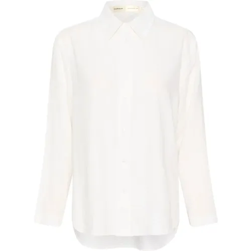 Leinen Weiße Bluse , Damen, Größe: M - InWear - Modalova