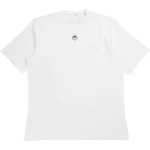 Bio-Baumwolle Weißes T-Shirt , Herren, Größe: L - Marine Serre - Modalova