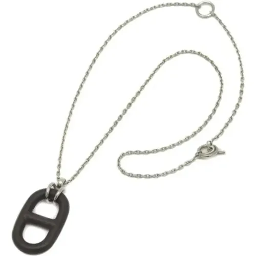 Pre-owned Metal necklaces , female, Sizes: ONE SIZE - Hermès Vintage - Modalova