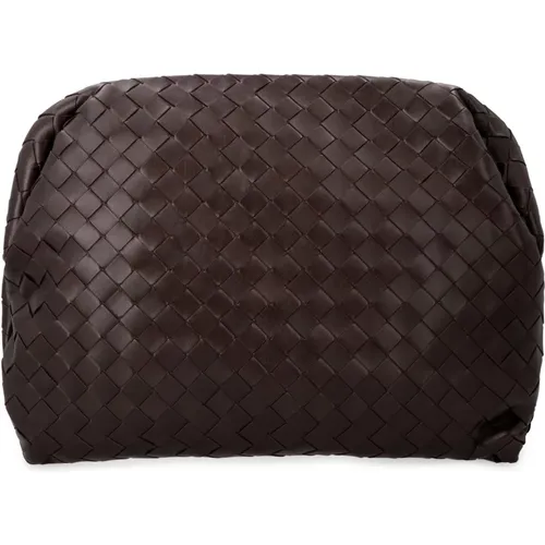 Woven Leather Clutch , male, Sizes: ONE SIZE - Bottega Veneta - Modalova