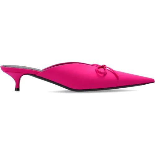 Heeled Slippers Knife Bow , female, Sizes: 3 UK, 4 1/2 UK, 5 UK, 4 UK, 6 UK - Balenciaga - Modalova