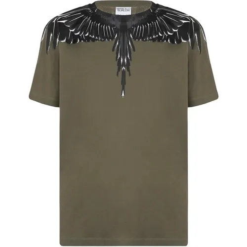 Icon Wings T-Shirt für Herren , Herren, Größe: M - Marcelo Burlon - Modalova