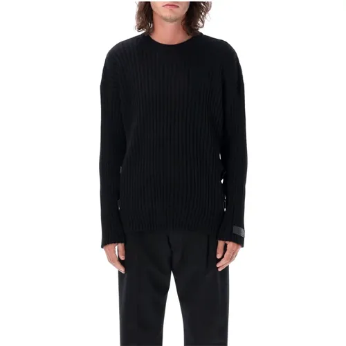 Knitwear with Buckles , male, Sizes: L - Versace - Modalova