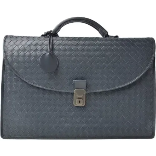 Pre-owned Leather briefcases , male, Sizes: ONE SIZE - Bottega Veneta Vintage - Modalova