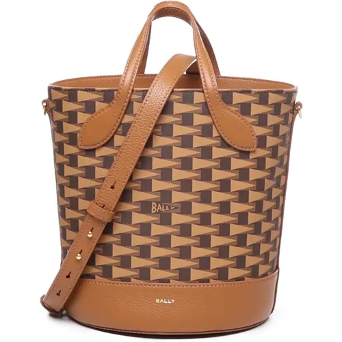 Bucket Bag with Top Handles , female, Sizes: ONE SIZE - Bally - Modalova