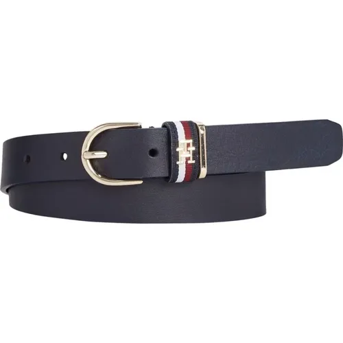 Timeless Corp Blauer Gürtel , Damen, Größe: 85 CM - Tommy Hilfiger - Modalova