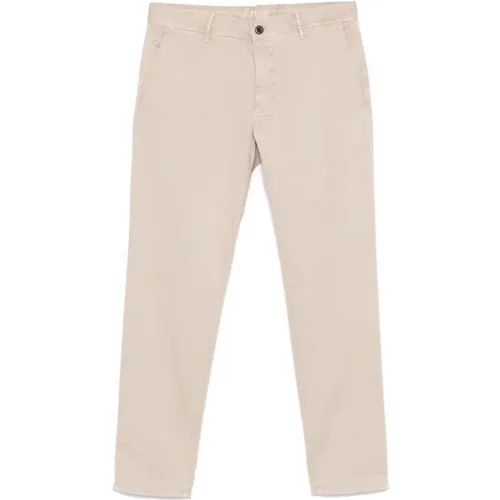 Schmale Beige Chino Hose Incotex - Incotex - Modalova