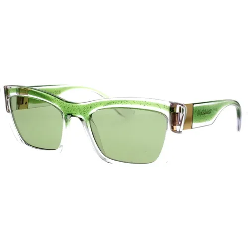 Glitter Frame Sunglasses , unisex, Sizes: 54 MM - Dolce & Gabbana - Modalova