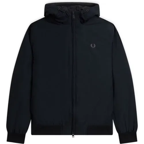 Padded Hooded Brentham Jacket , male, Sizes: 2XL, S, L, M - Fred Perry - Modalova