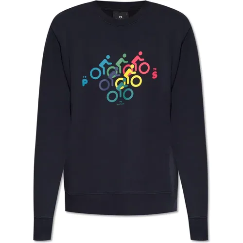 Baumwoll-Sweatshirt , Herren, Größe: M - PS By Paul Smith - Modalova