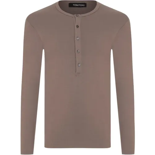 Casual Cotton Tee Shirt , male, Sizes: XL, S, 2XL, M - Tom Ford - Modalova