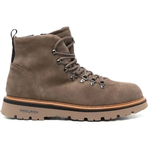 Suede Lace-Up Boots , male, Sizes: 9 UK, 11 UK - Woolrich - Modalova