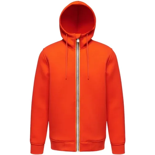 E Polyester-Kapuzenpullover , Herren, Größe: M - K-way - Modalova