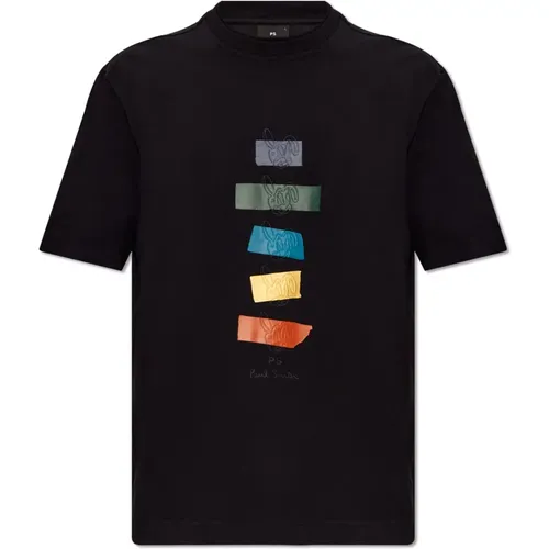 Bedrucktes T-Shirt , Herren, Größe: L - PS By Paul Smith - Modalova