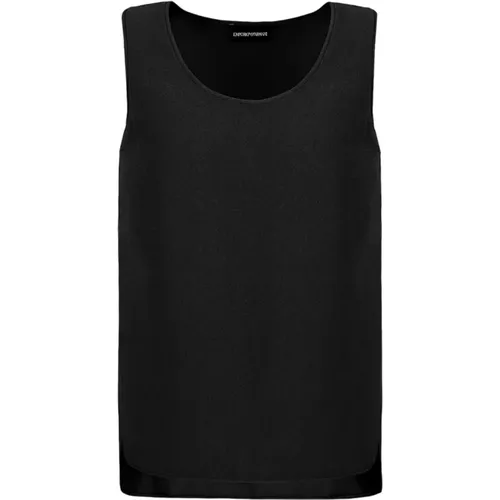 Ärmelloses Casual Top Modern Chic , Damen, Größe: S - Emporio Armani - Modalova