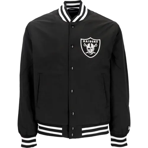 Las Vegas Raiders Bomberjacke Schwarz/Weiß - new era - Modalova