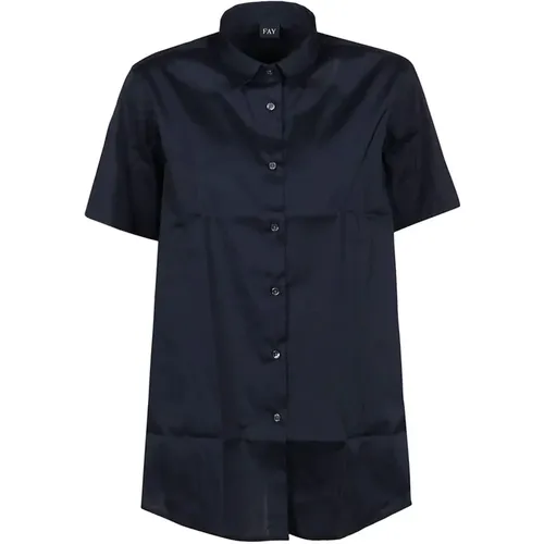 Short Sleeve Shirt , female, Sizes: L, S, XS, XL, M - Fay - Modalova