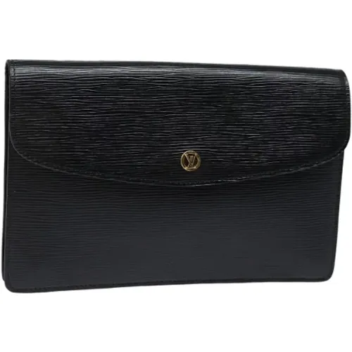 Pre-owned Leather clutches , female, Sizes: ONE SIZE - Louis Vuitton Vintage - Modalova