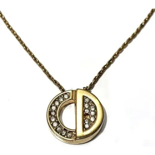 Pre-owned Metal necklaces , female, Sizes: ONE SIZE - Dior Vintage - Modalova