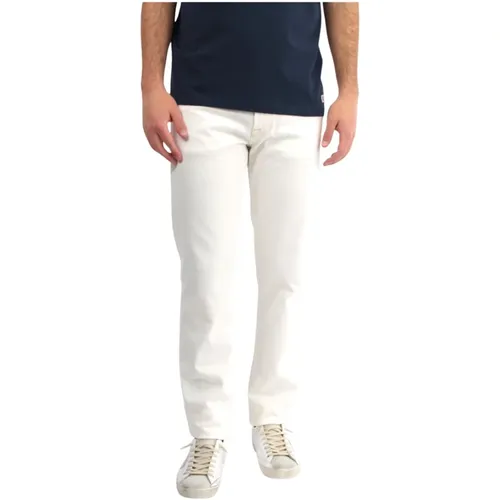 Weiße Slim Fit Jeans , Herren, Größe: W35 - Roy Roger's - Modalova