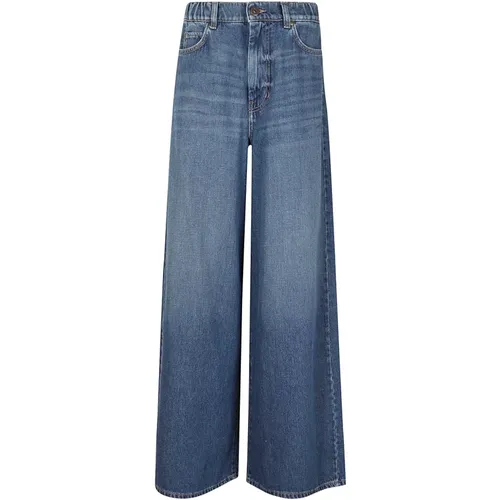 Vintage Blaue Denim Jeans mit Reißverschluss , Damen, Größe: XS - Max Mara Weekend - Modalova