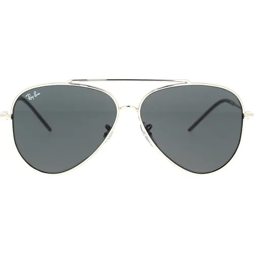 Revolutionary Sunglasses with Aviator Frame and Dark Grey Lenses , male, Sizes: 59 MM - Ray-Ban - Modalova