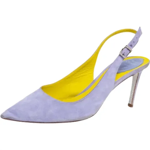Pre-owned Suede heels , female, Sizes: 6 UK - René Caovilla Pre-owned - Modalova