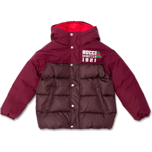 Gesteppte Jacke mit Logo für Kinder - Gucci - Modalova