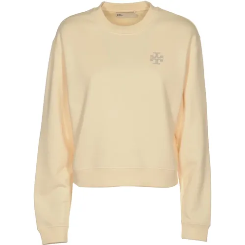 Logo Sweatshirt - Hot Fix , female, Sizes: S - TORY BURCH - Modalova