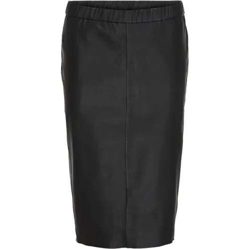 Stretch Pencil Leather Skirt 100089 , female, Sizes: 2XL, 3XL, XL, S, XS, L, M - Btfcph - Modalova