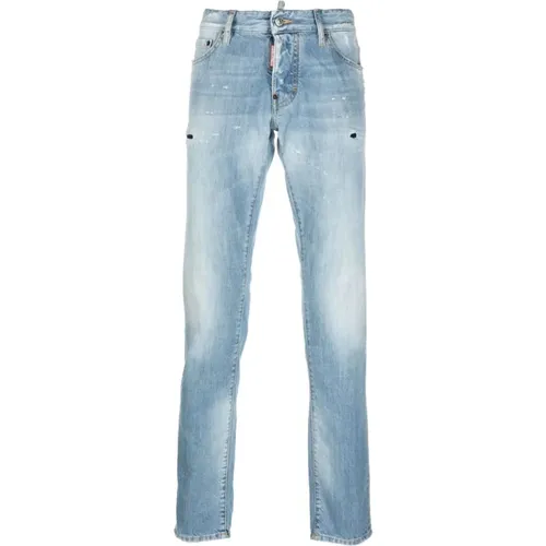 Italienische Slim-Fit Jeans , Herren, Größe: 2XL - Dsquared2 - Modalova