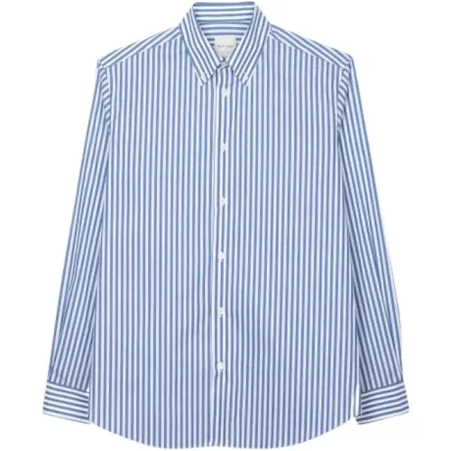 Blau-weiß gestreiftes Freizeithemd , Herren, Größe: 2XL - PS By Paul Smith - Modalova