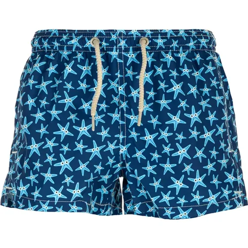 Ultralight Blue Sea Clothing Swim Short - MC2 Saint Barth - Modalova
