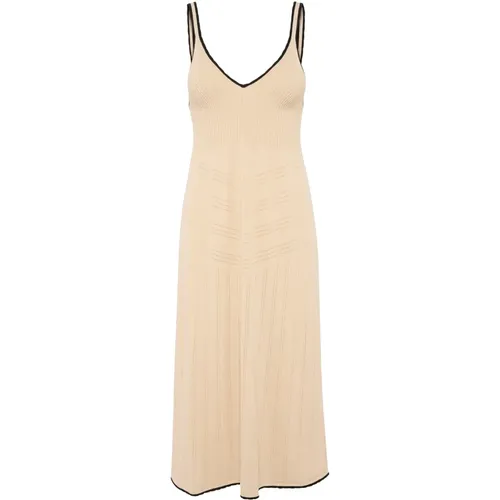 Feminine Sandshell Dress , female, Sizes: S, XS, L, M - Soaked in Luxury - Modalova