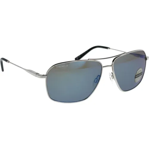 Dorwinn Polarized Sunglasses Silver , male, Sizes: 61 MM - Serengeti - Modalova