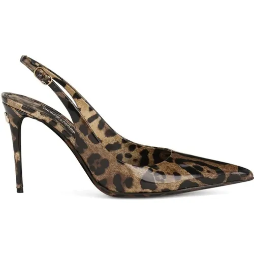 Slingback Heels , female, Sizes: 3 UK, 3 1/2 UK, 5 UK, 6 UK, 4 1/2 UK, 5 1/2 UK - Dolce & Gabbana - Modalova
