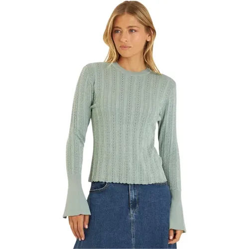 Durchbrochener Strickpullover , Damen, Größe: M - Alma en Pena - Modalova