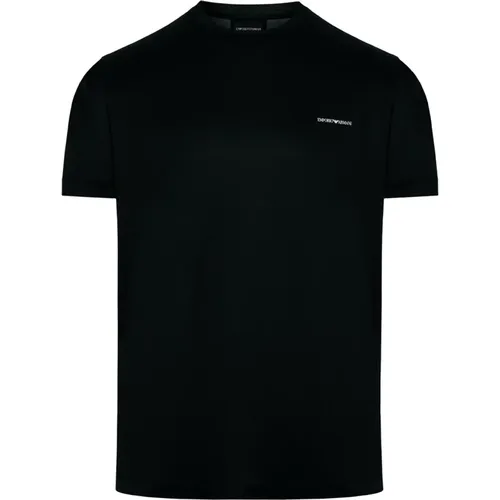 Baumwoll-T-Shirt mit Designers Code , Herren, Größe: XL - Emporio Armani - Modalova