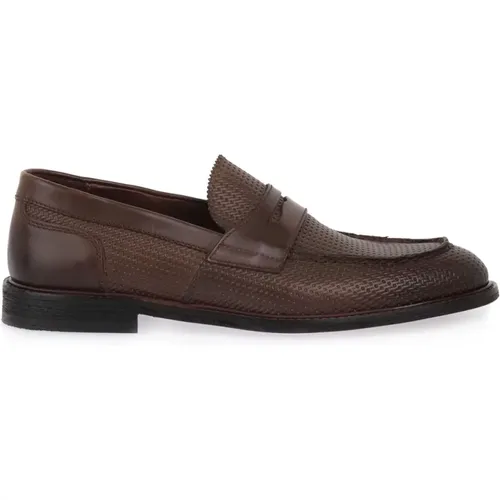Leather Loafers for Modern Man , male, Sizes: 9 UK - Marco Ferretti - Modalova