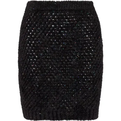 Kurzer Strickrock , Damen, Größe: S - Balmain - Modalova