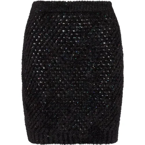 Short knitted skirt , female, Sizes: XS - Balmain - Modalova