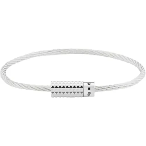 Bracelet Câble Pyram , male, Sizes: L, S, XL - Le Gramme - Modalova