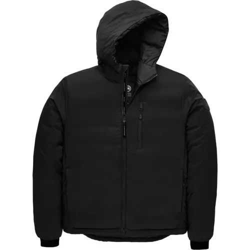 Lodge Hoody Feather Down Jacket , male, Sizes: L, 2XL, M - Canada Goose - Modalova