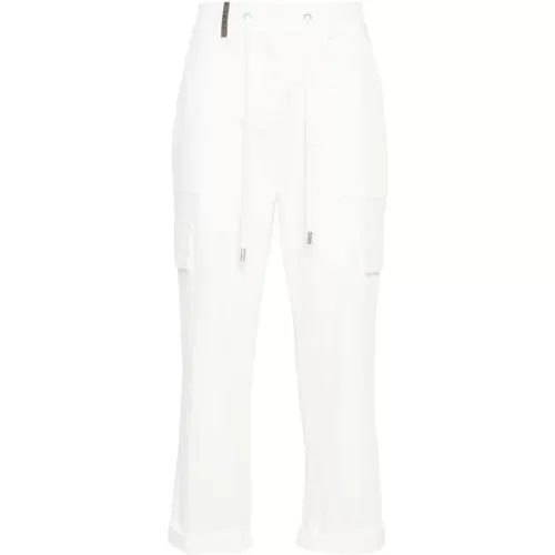 Weiße Hosen für Frauen , Damen, Größe: 2XS - PESERICO - Modalova