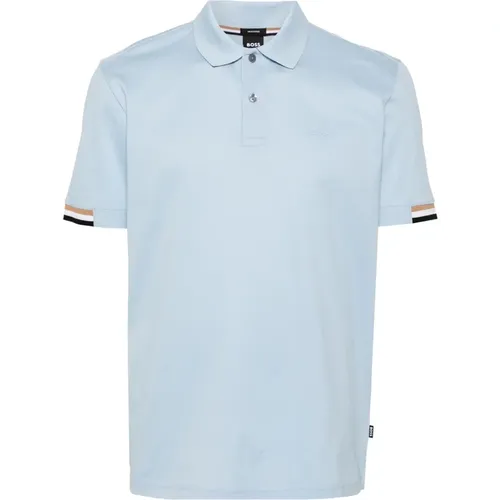 Cotton Polo Shirt with 2 Buttons , male, Sizes: L, XL, M - Hugo Boss - Modalova